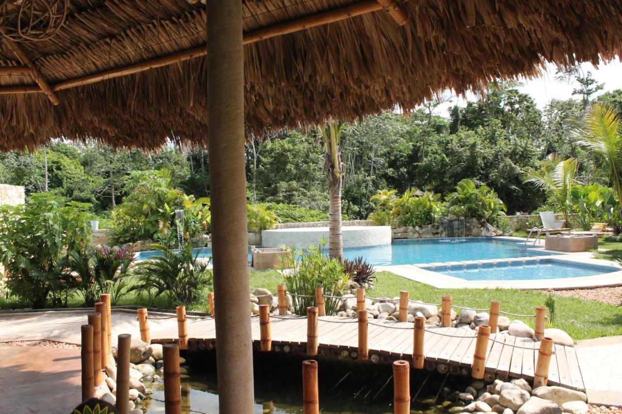Axkan Palenque, Shows En Vivo & Gastronomia Mar Y Tierra & Travel Agency المظهر الخارجي الصورة